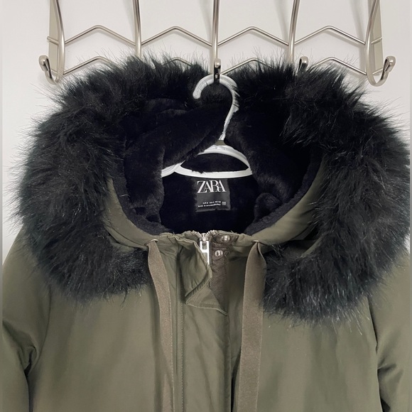 Zara Army Green Parka - Picture 2 of 6